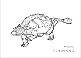 恐竜　ぬりえ　無料
