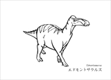 恐竜　ぬりえ　無料