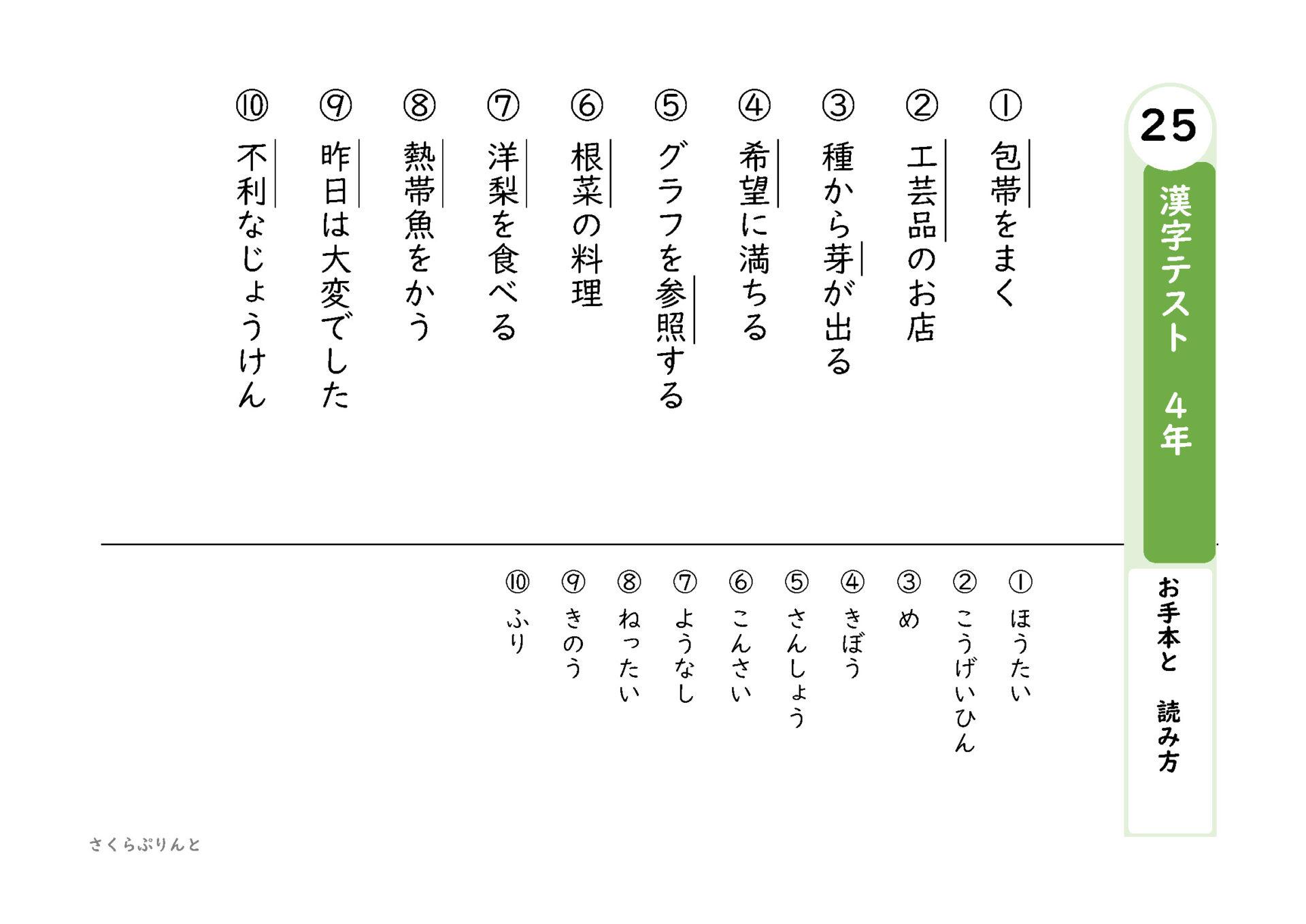 ４年生で習う漢字 漢字テスト２５ なぞりがきドリル 東京書籍版