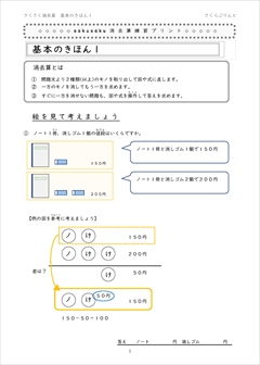 消去算の練習 さくさく文章題 消去算 基本問題集